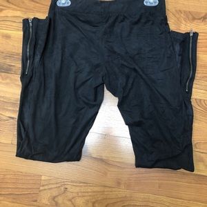 Charcoal grey Swede leggings